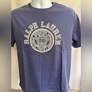 Ralph Lauren Boy's Graphic Tee in Dark Blue